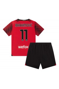 AC Milan Zlatan Ibrahimovic #11 Babytruitje Thuis tenue Kind 2023-24 Korte Mouw (+ Korte broeken)